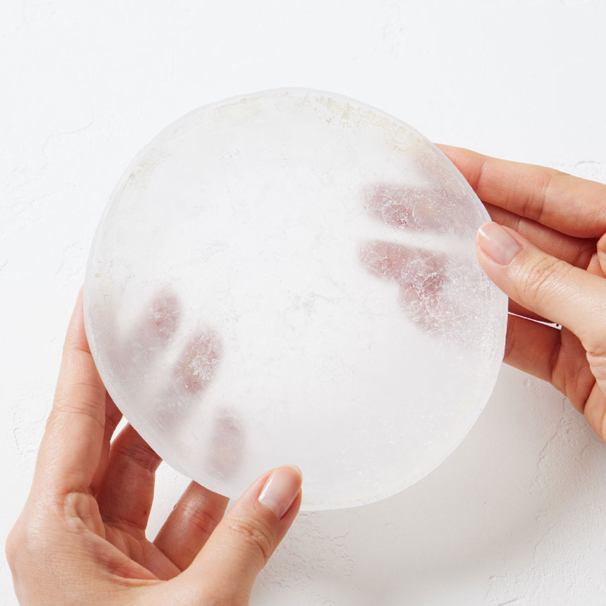 薄いブルー 能登朝奈 山野邉朝奈 丸いプレート 皿18.5cm 薄いブルー