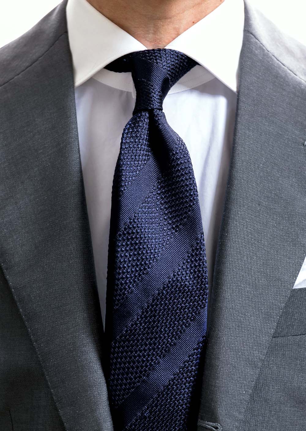 FRANCO BASSI フランコバッシ ストライプ 紺 | TIE STATION【タイ