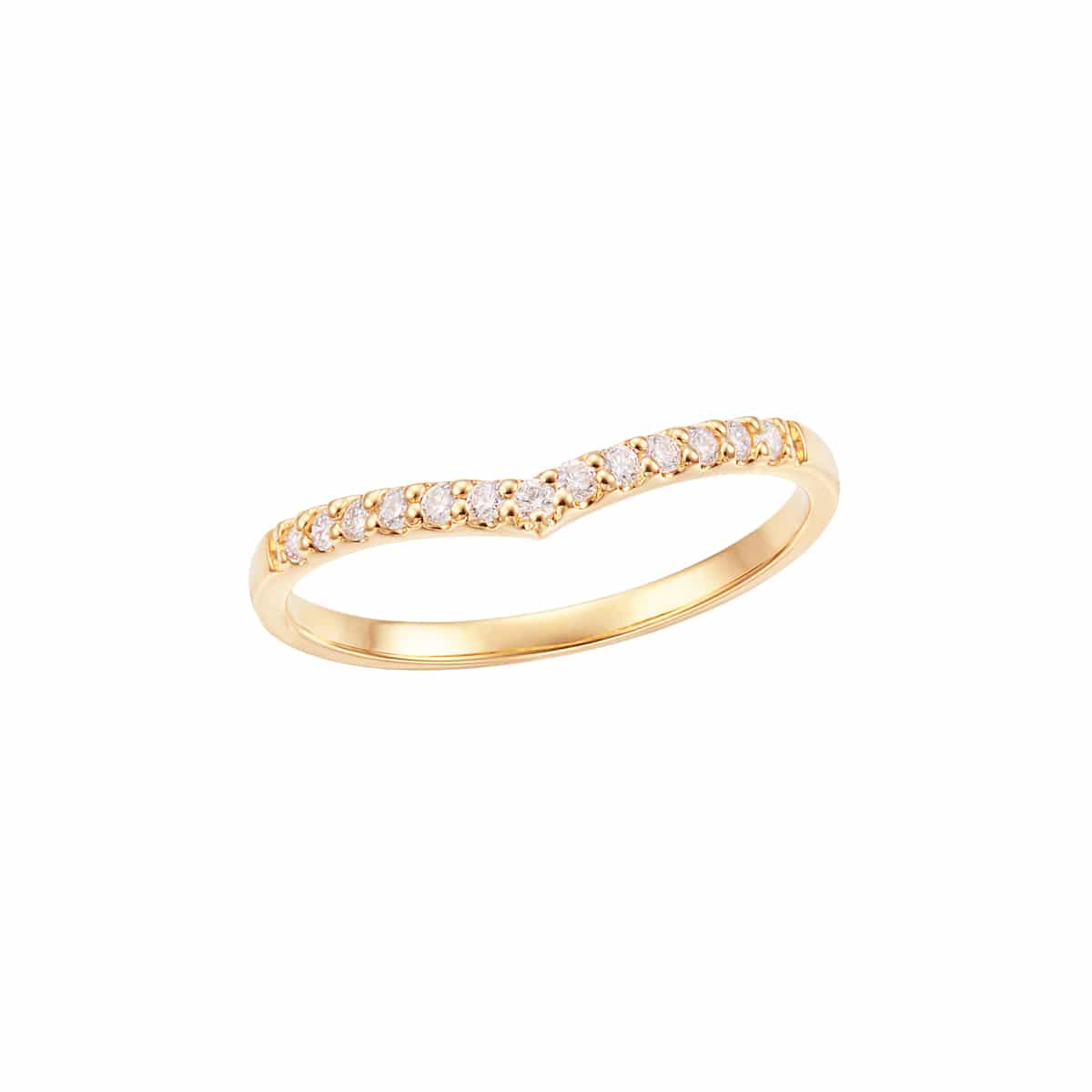 K10イエローゴールドダイヤモンドリング（ピンキーリング）(RFR469-002