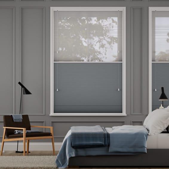 ツインハニカム シアースレートブルー ハニカムシェード