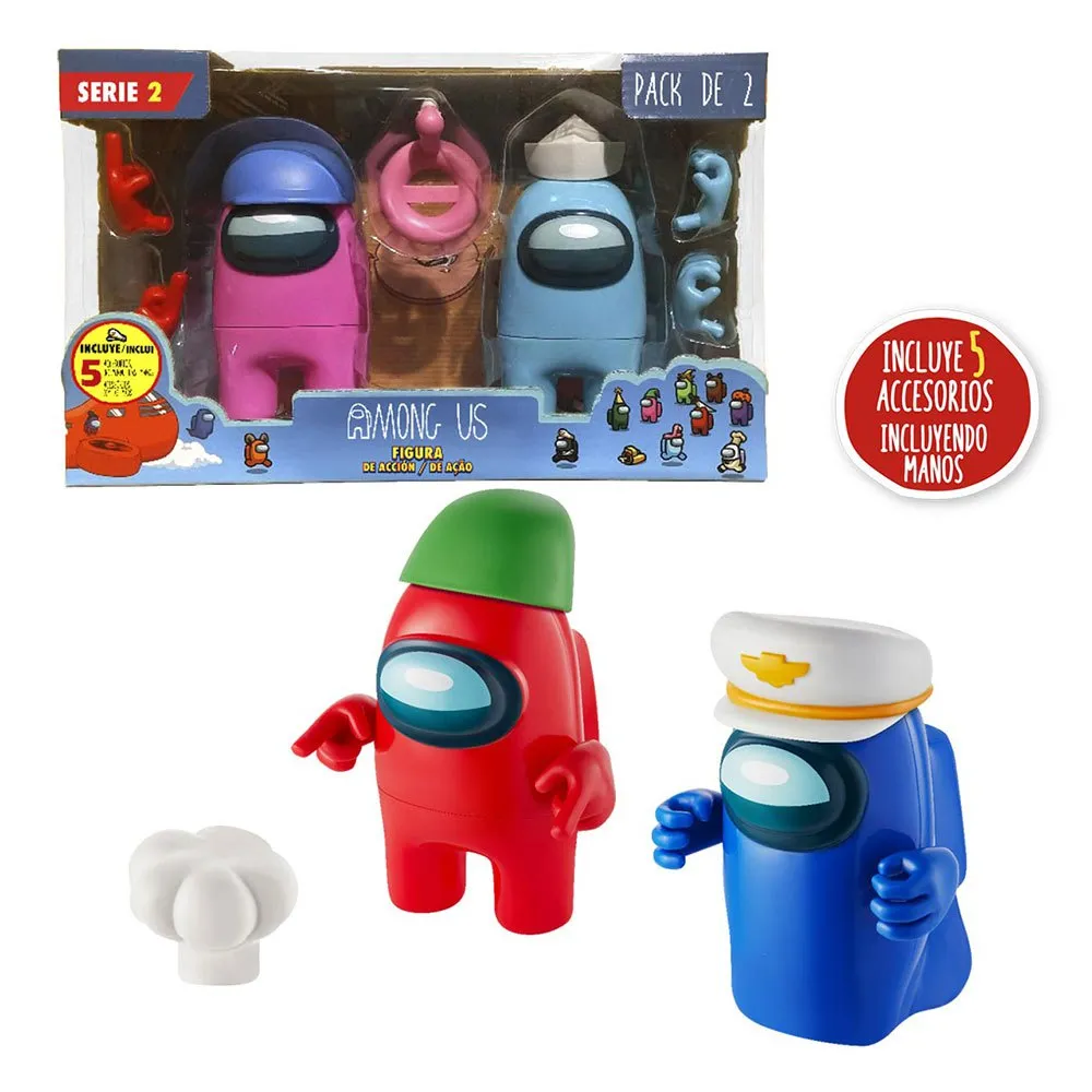 Among Us アクションフィギュア 2パック Amazon.co.jp: AmongUs