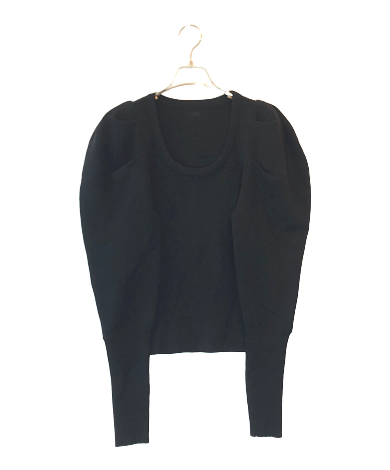 中古・古着通販】Bibiy. (ビビィ) パフスリーブニット ブラック サイズ