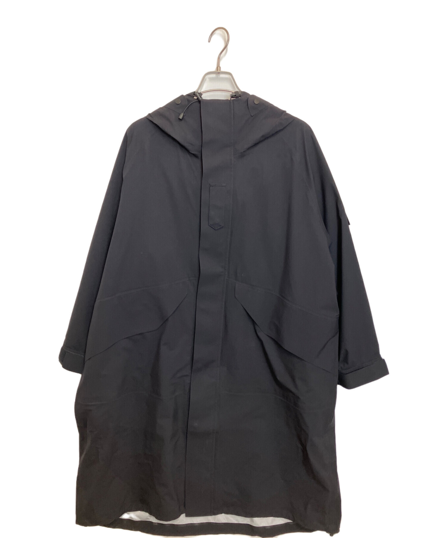 中古・古着通販】HYKE (ハイク) PERTEX SHELL COAT ブラック サイズ:L