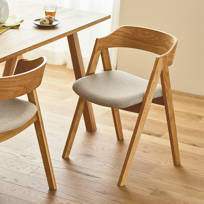 unico ELEMT(エレムト) チェア 木脚 ブラウン unico ELEMT ダイニング