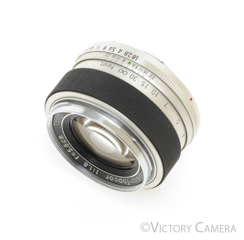 Topcon RE-Auto-Topcor 58mm 5.8cm f1.8 Chrome Prime Lens [EXC-]