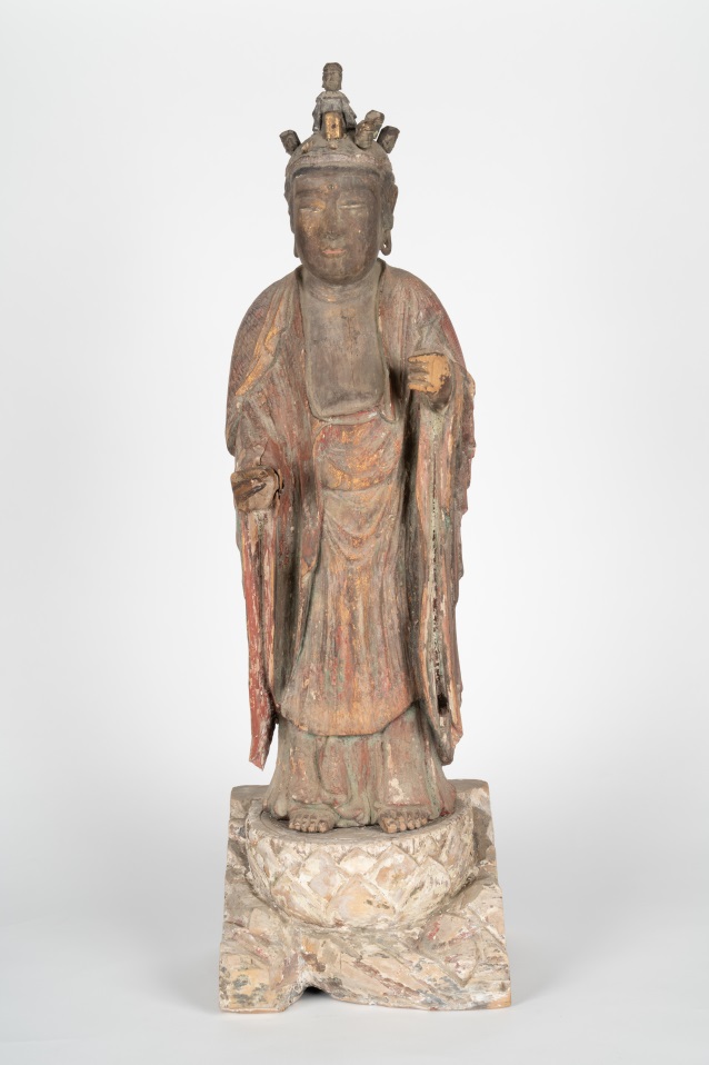 極上古美術品 マンモス 観音菩薩立像 531g 27cm 極上古美術品 マンモス