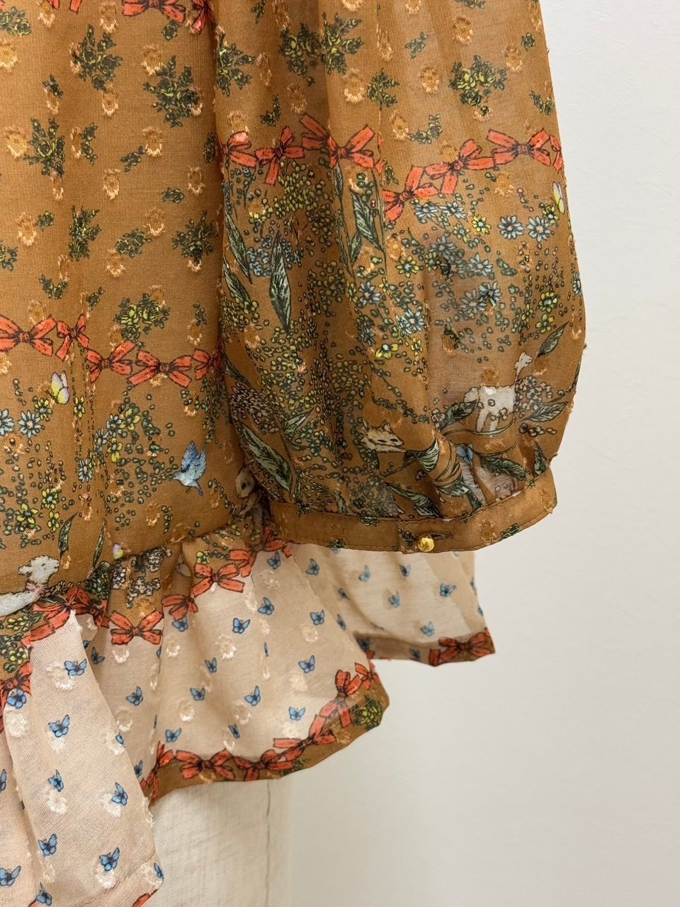 yukiemon（ユキエモン）リボンボーダーブラウス（3L）5670190 | 陽氣屋