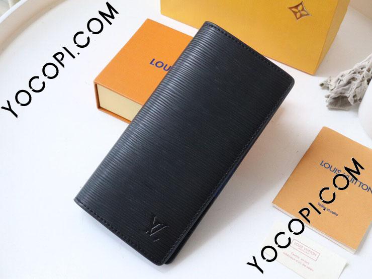 Louis Vuitton エピレザー 二つ折り長財布 ブラック LOUIS VUITTON 二