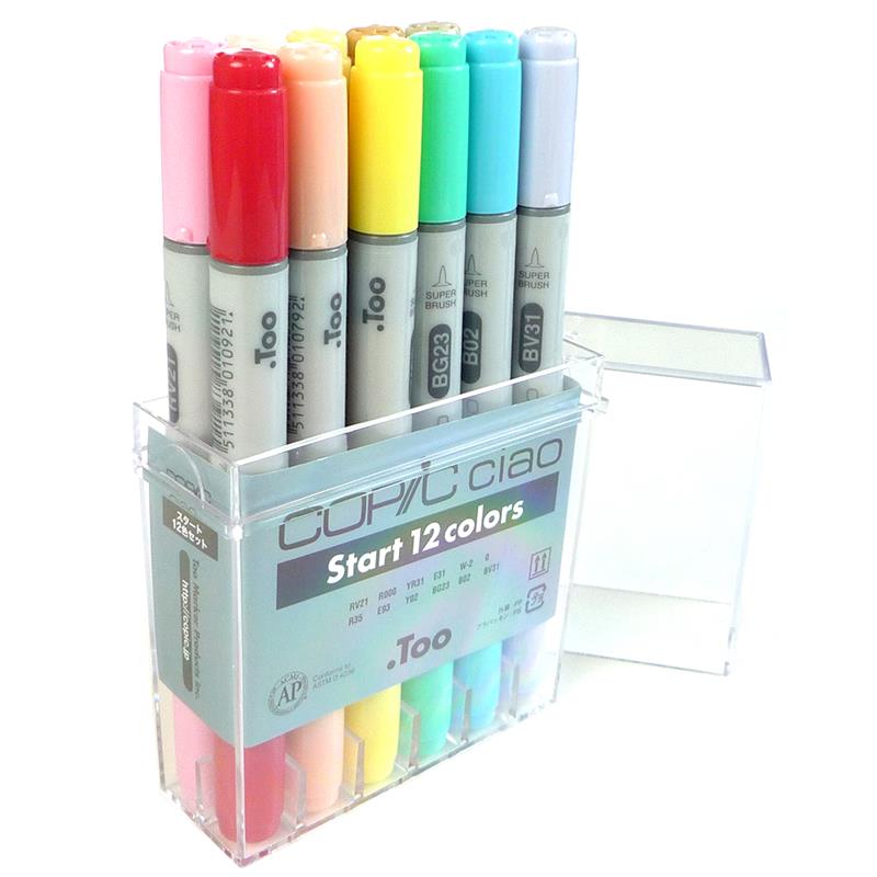 コピック コピックチャオ スタート 12色セット | ゆめ画材