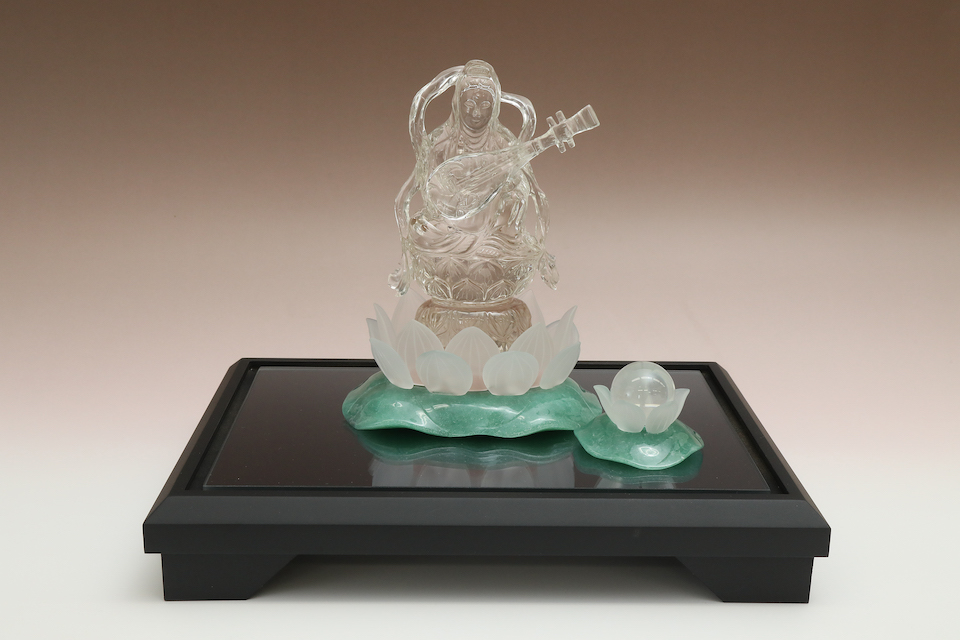 21-003弁財天｜山梨県水晶美術彫刻協同組合