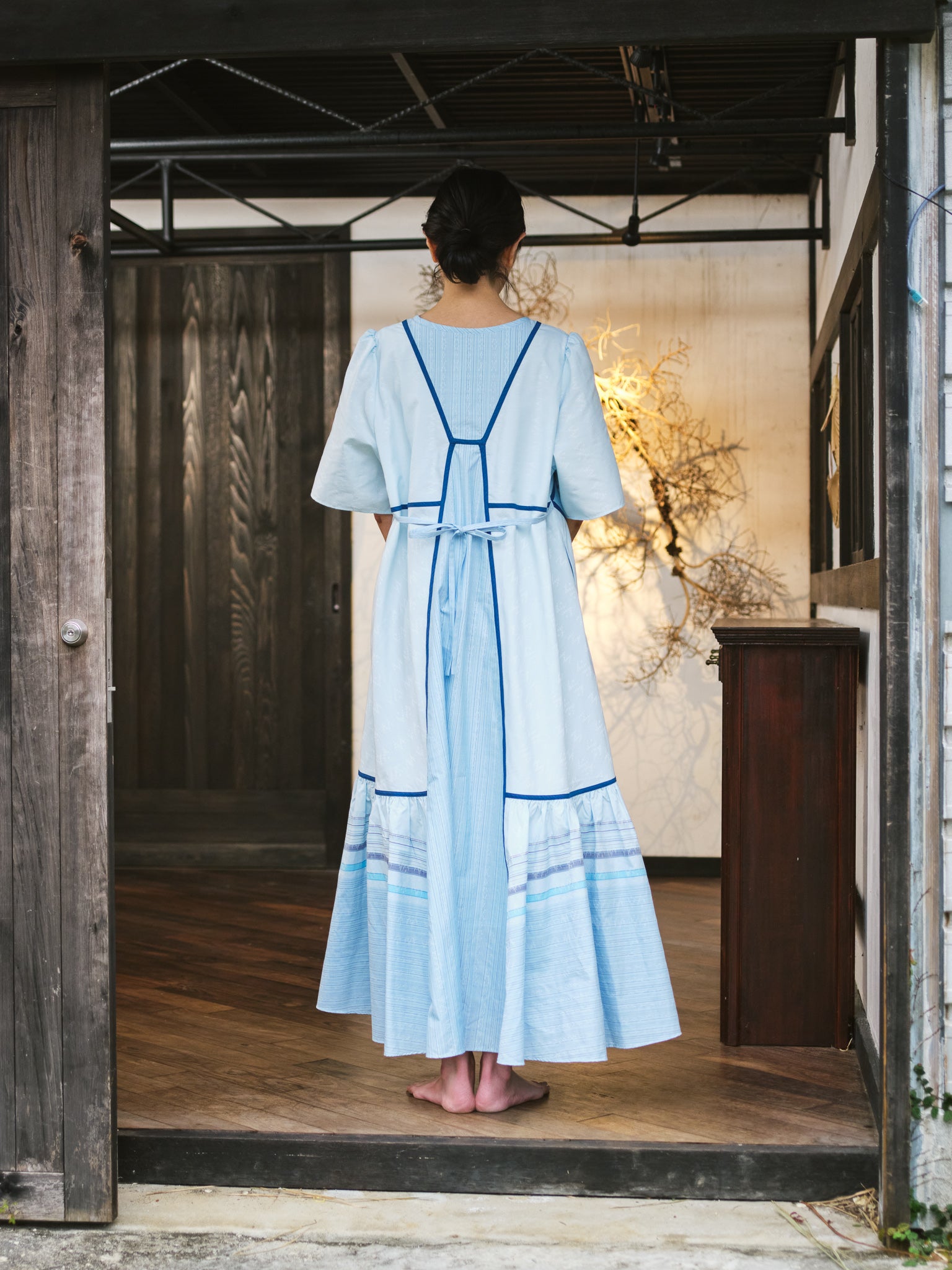 YOAKE】パッチワークワンピース