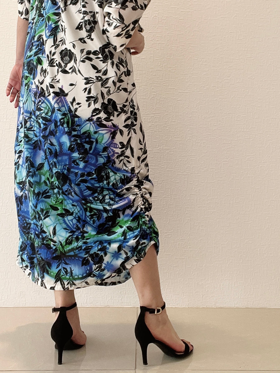 2way花柄サテンワンピース – YOKANG