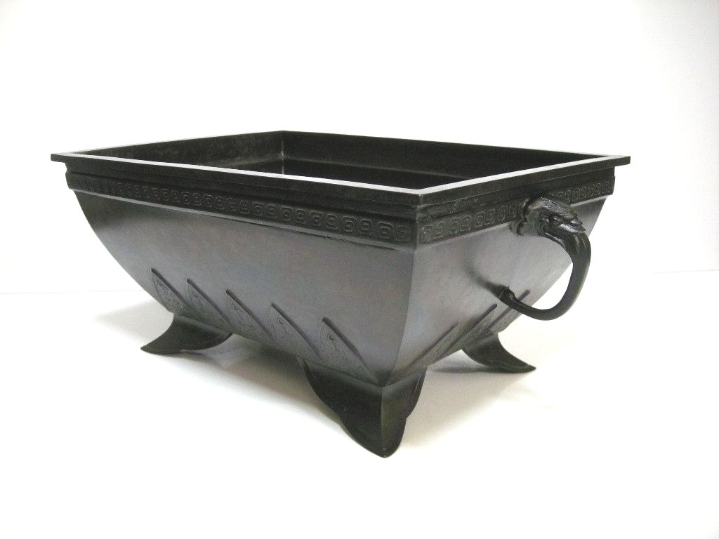 銅器 砂鉢尺3深菖蒲 - 花器ギャラリー 裕器 (ゆうき）