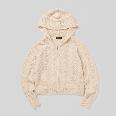 HIROKI TSUZUKI】COTTON KNIT ZIP HOODIE – YZ