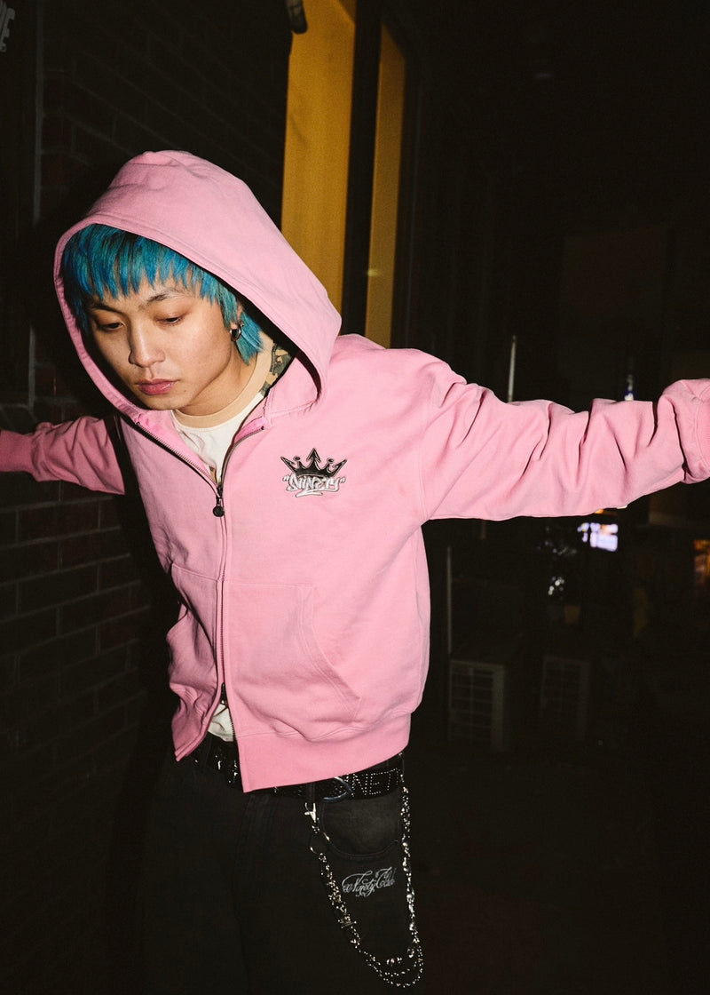 King Logo Zip Hoodie – YZ