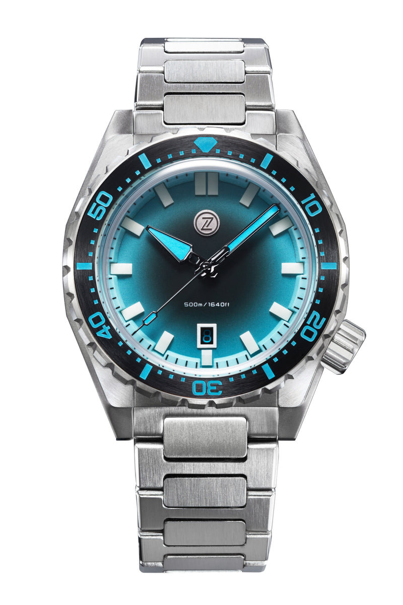 Thresher 44mm 'Azure' – Zelos Watches