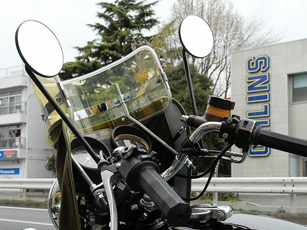 ブラックナゾロッキーミラー | 旧車バイクカスタムパーツのゼット