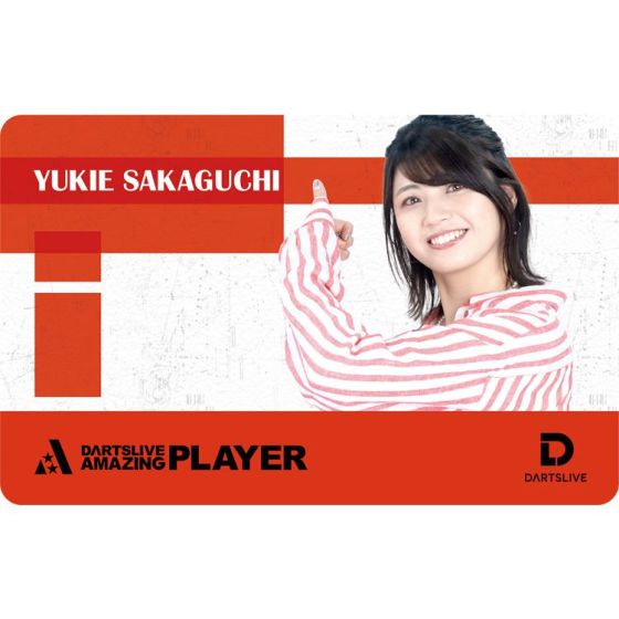 DARTSLIVE PLAYER GOODS V3 坂口優希惠(Yukie Sakaguchi) Card | AA