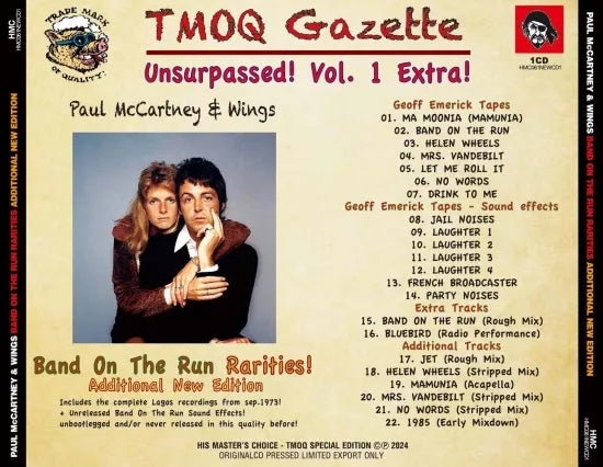 PAUL McCARTNEY AND WINGS / BAND ON THE RUN RARITIES ! =ADDITIONAL