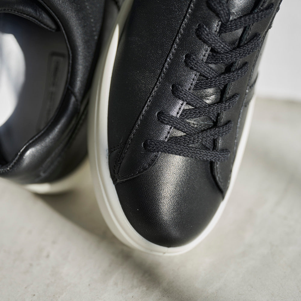 アキレス・ソルボ N 511 黒｜ミニマル レザースニーカー