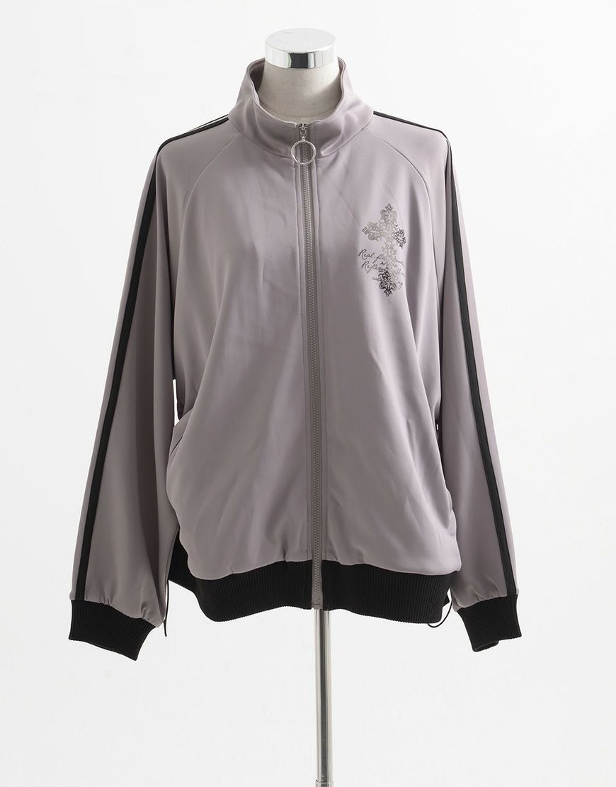 REFLEM【レフレム】箔プリントシャーリングトラックジャケット全3色