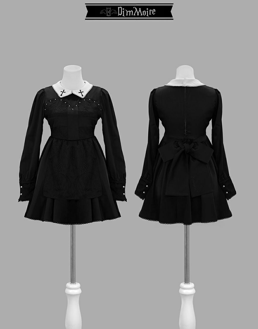 DimMoire【ディムモアール】ゴーストメイド十字ドレス/Black
