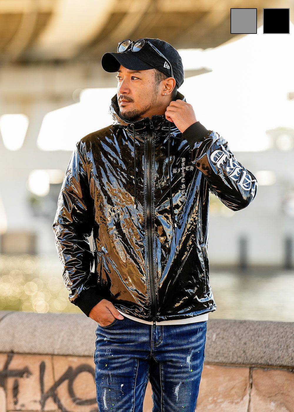 RTEG Z.TレザーO.Eロングジップパーカー | adamsJUGGLER（アダムス