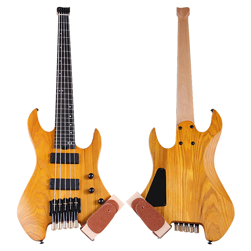 無垢材のボディ,5弦,ヘッドレスギター,41インチ,新しいコレクションを