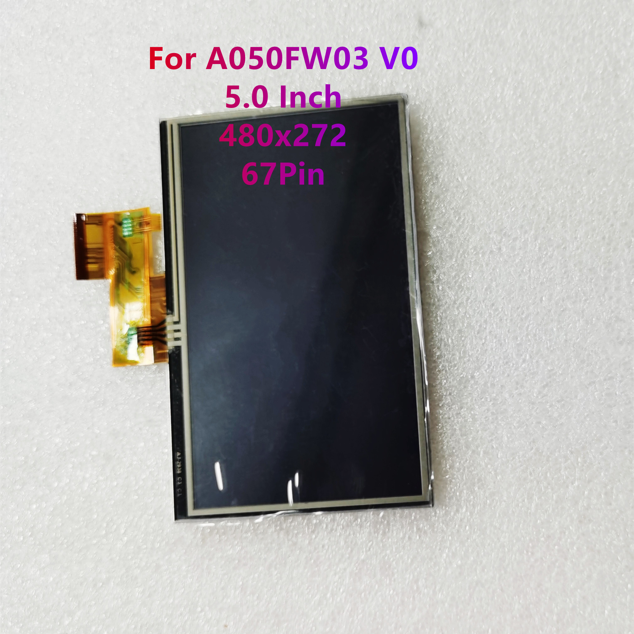 5.0'' Inch 480*272(RGB) 67Pin A050FW03 V0 LCD Display Screen With