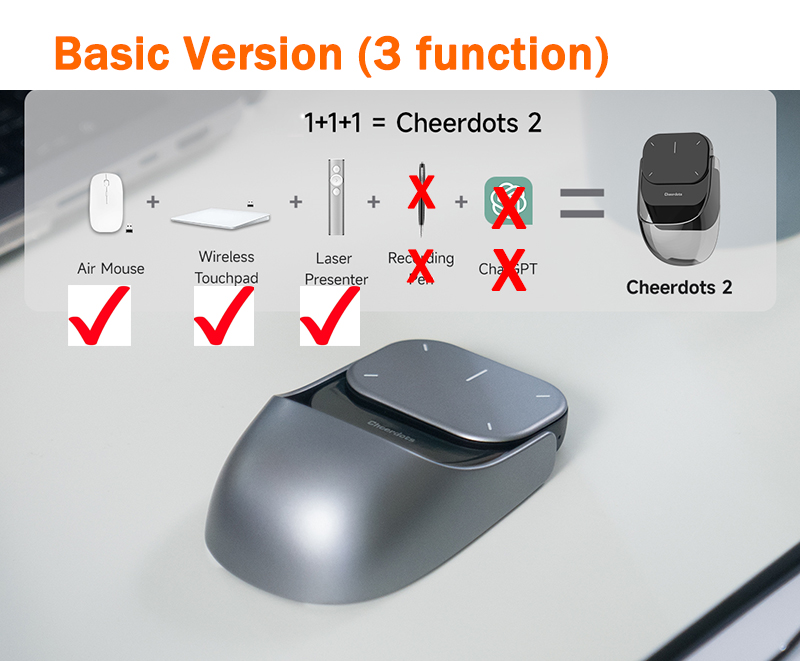 CheerTok Cheerdots2 Wireless Touchpad All-in-one Pocket AirMouse