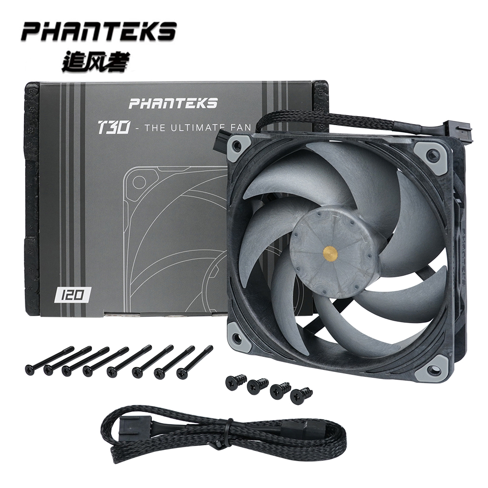 PHANTEKS T30 工業グレード高圧 12 センチメートル PWM 水空冷ファン