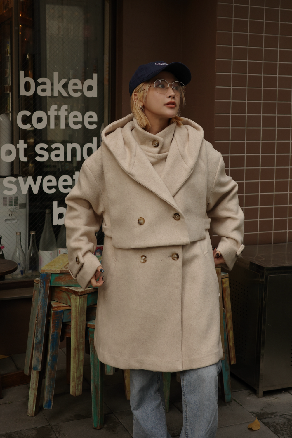 IVORY】3way wool mix coat – AEDDY