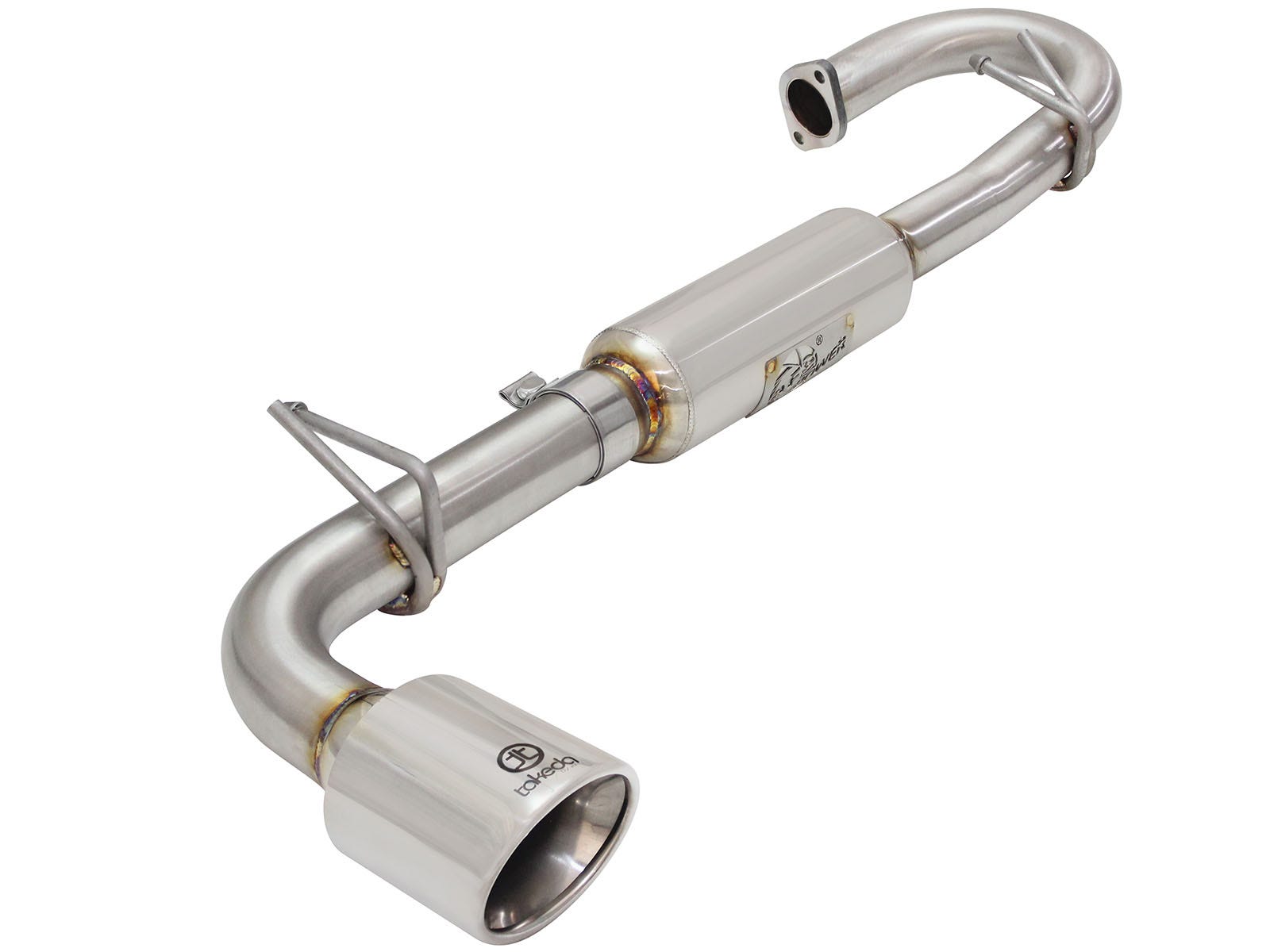 Takeda 2-1/4 to 2-1/2 IN 304 Stainless Steel Axle-Back Exhaust