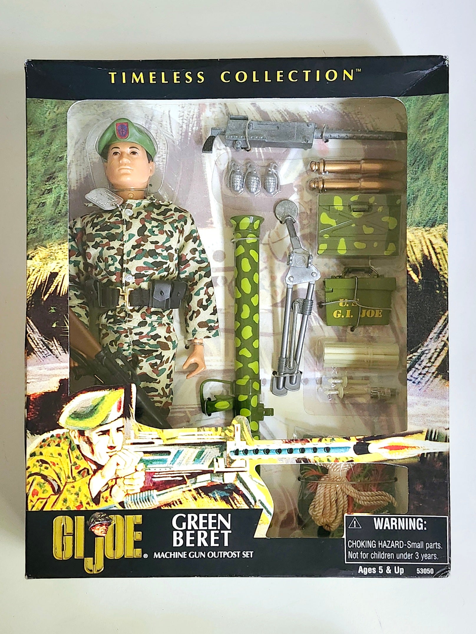 G.I. Joe Timeless Collection Green Beret Machine Gun Outpost 12