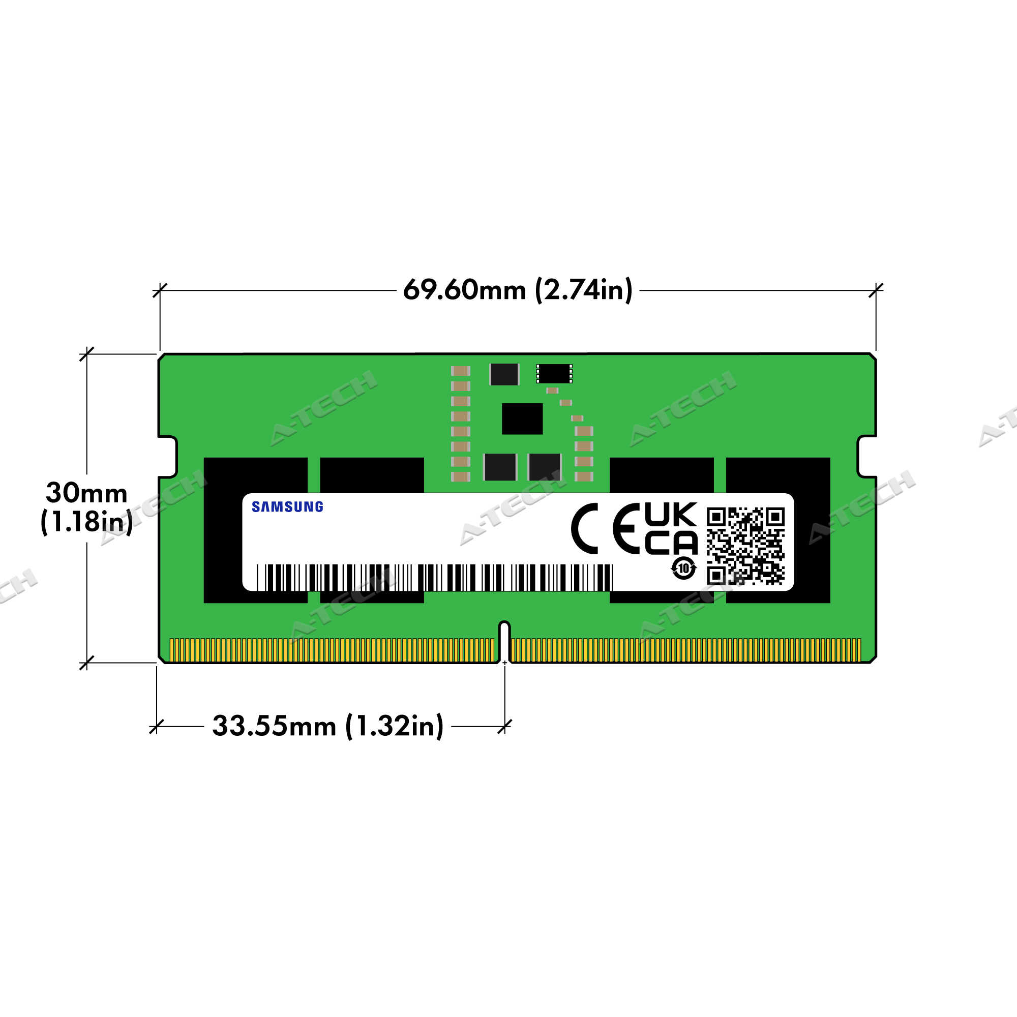 Samsung 8GB DDR5 SODIMM M425R1GB4BB0-CQK M425R1GB4BB0-CQKOL Laptop