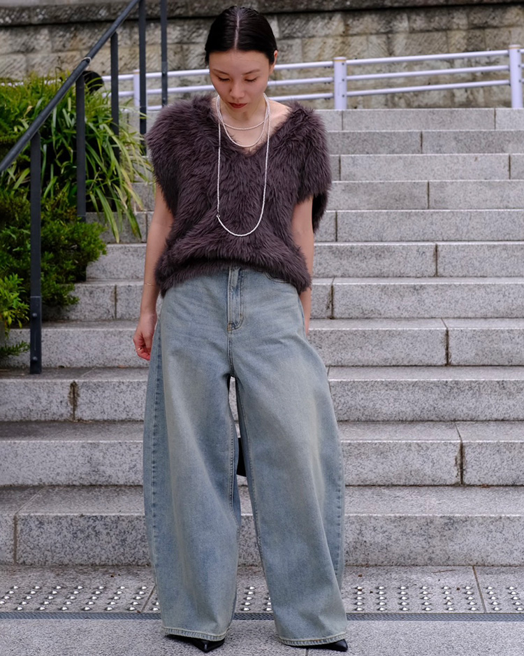 バギートップデニムパンツ | AKTE