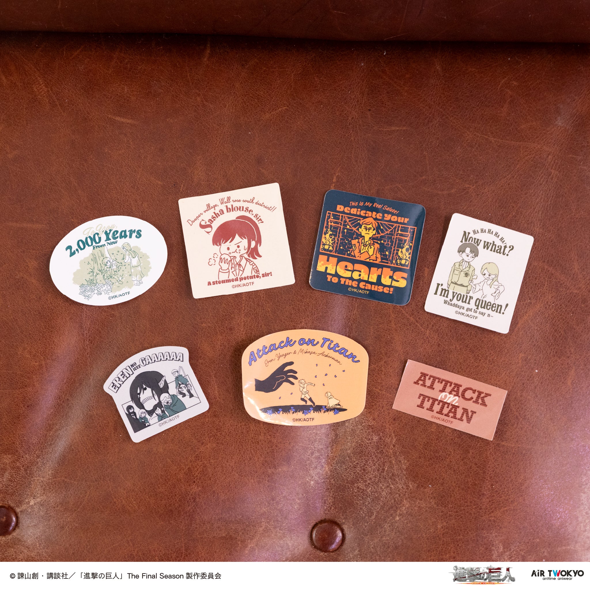 TVアニメ『進撃の巨人』 ステッカーセット – AIR TWOKYO