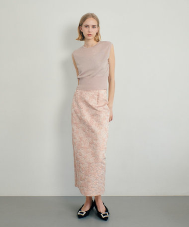 LOULOU WILLOUGHBY】ラメジャガードスカート|allureville OFFICIAL