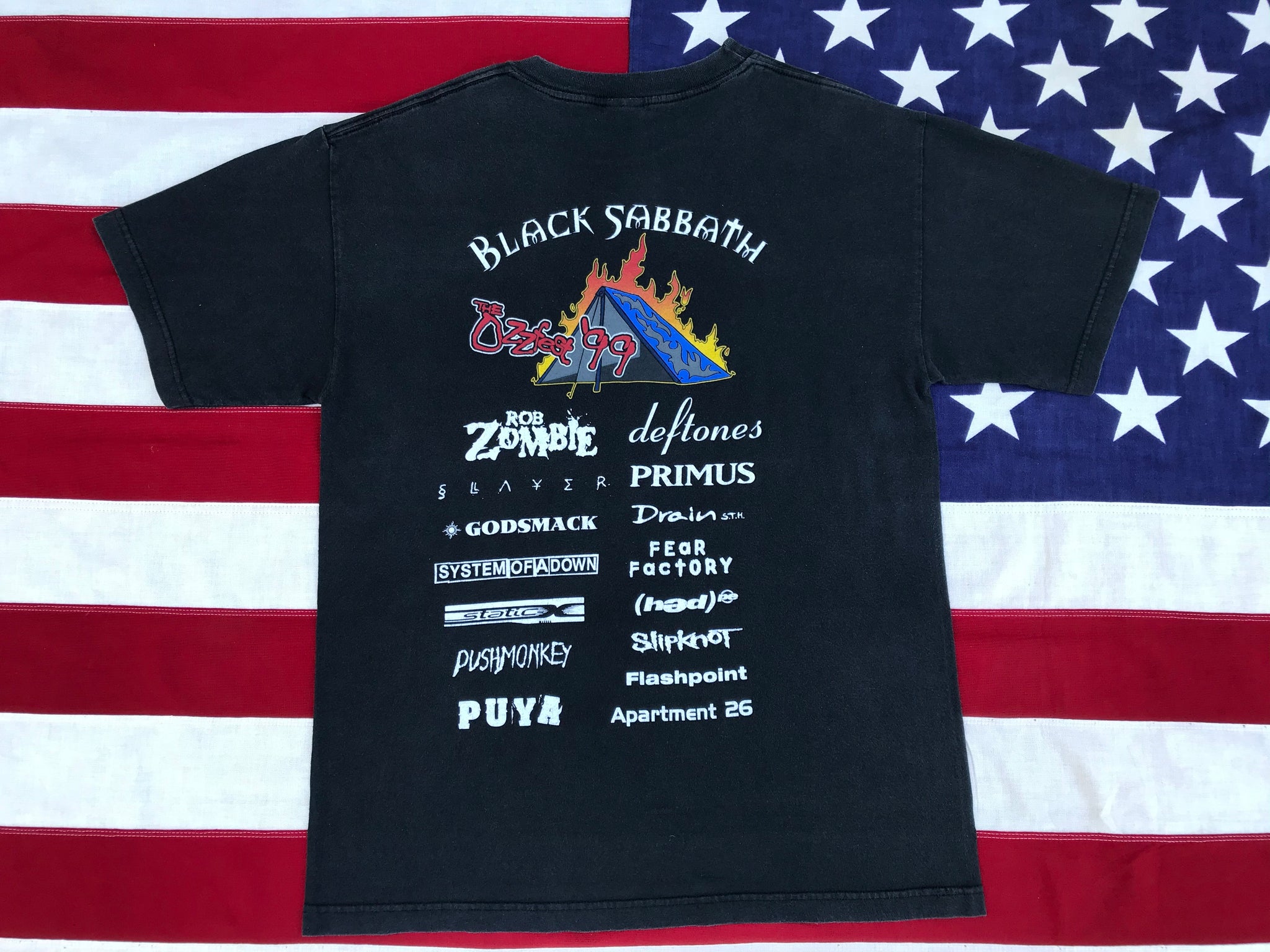 OZZY Osborne THE OZZFEST '99 Original Vintage Rock T-Shirt