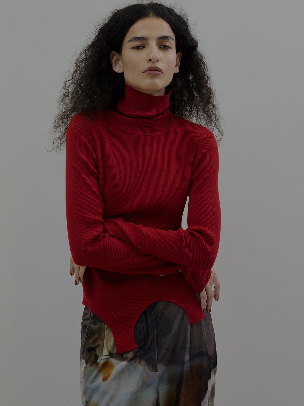 BEST TOUCH GARTER DETAIL KNIT TOP