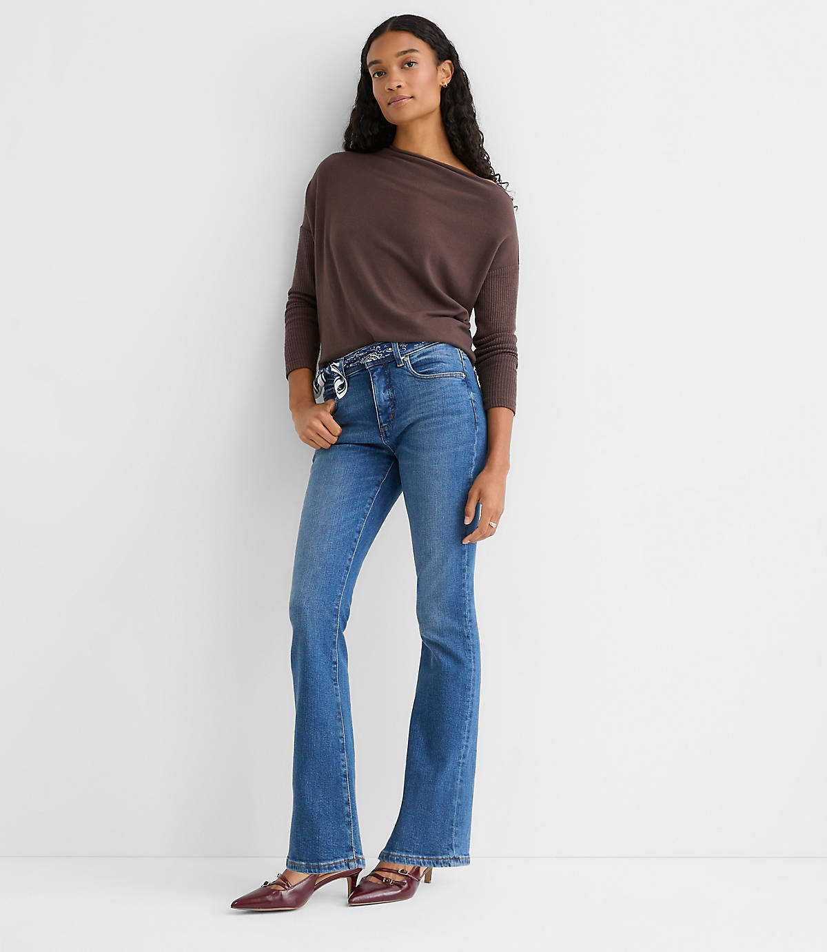 Ribtrim Jersey Off The Shoulder Top