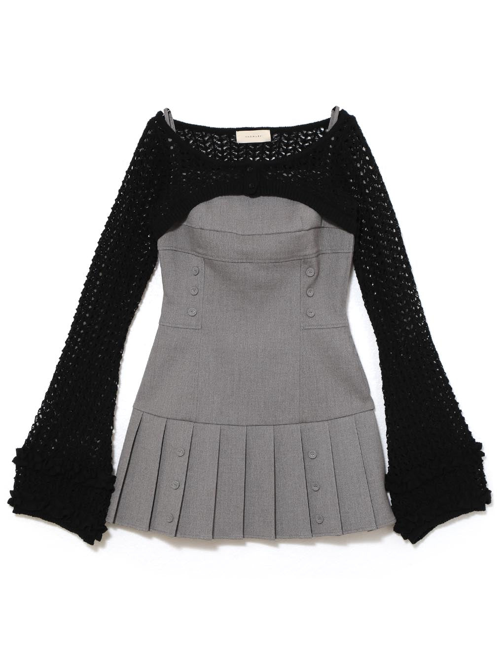 ANDMARY】Grenda pleats set mini dress