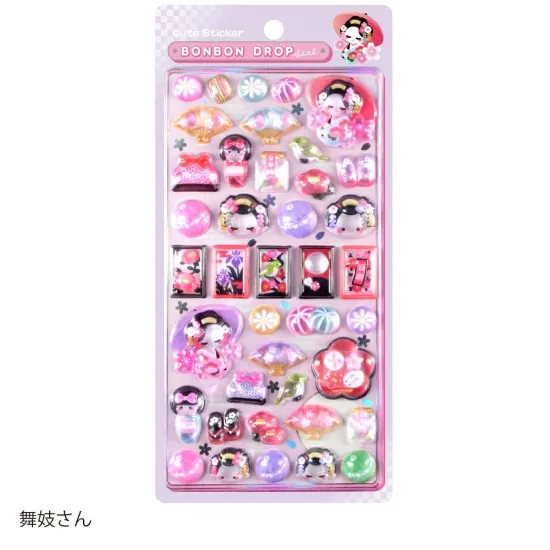 ボンボンドロップシール」富士山、桜…和柄デザインを楽しもう♪ 同素材