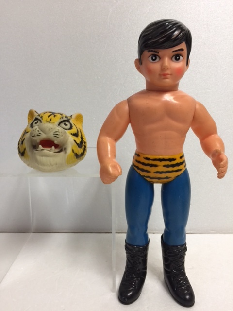 中嶋製 ナカジマ タイガーマスク（マスク脱着可） ソフビ人形 25