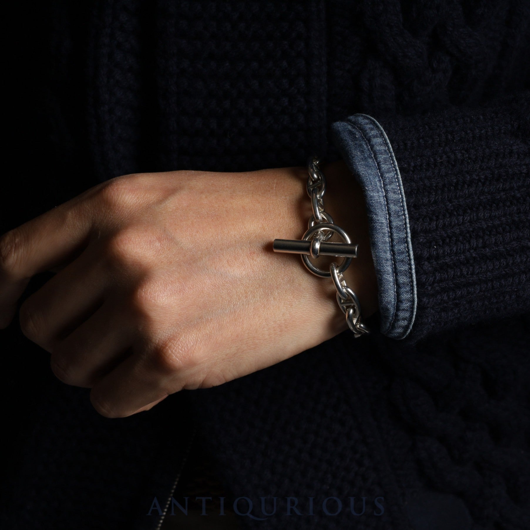 エルメス ブレスレット シェーヌダンクル PM 18コマ マルジェラ期