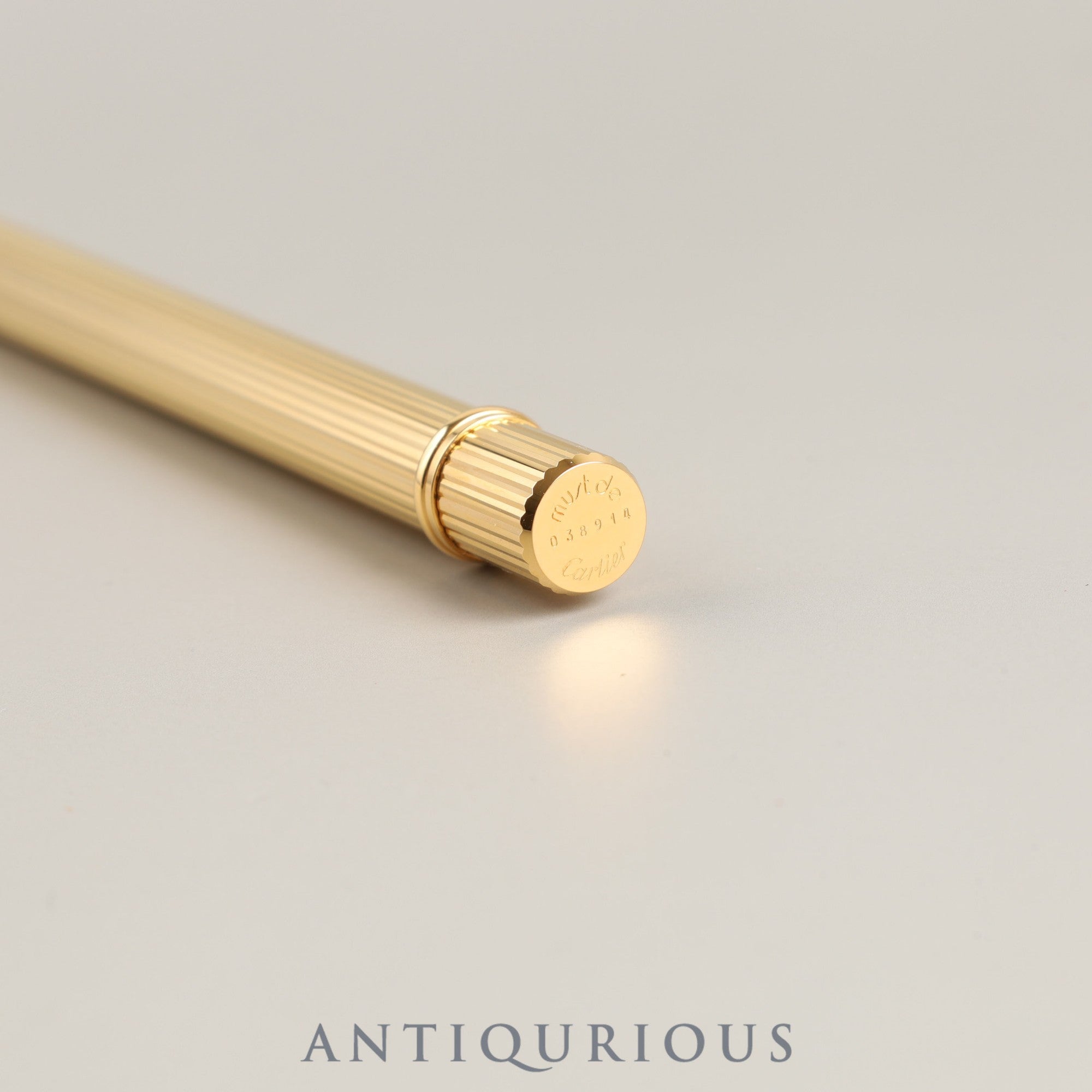 美品】カルティエ ボールペン トリニティ ゴールド 青インク