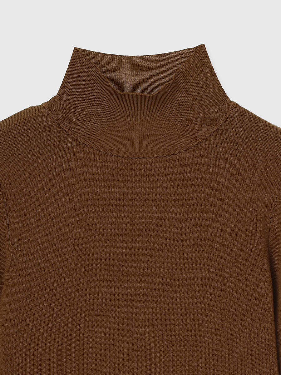 バックオープンニットボディスーツ