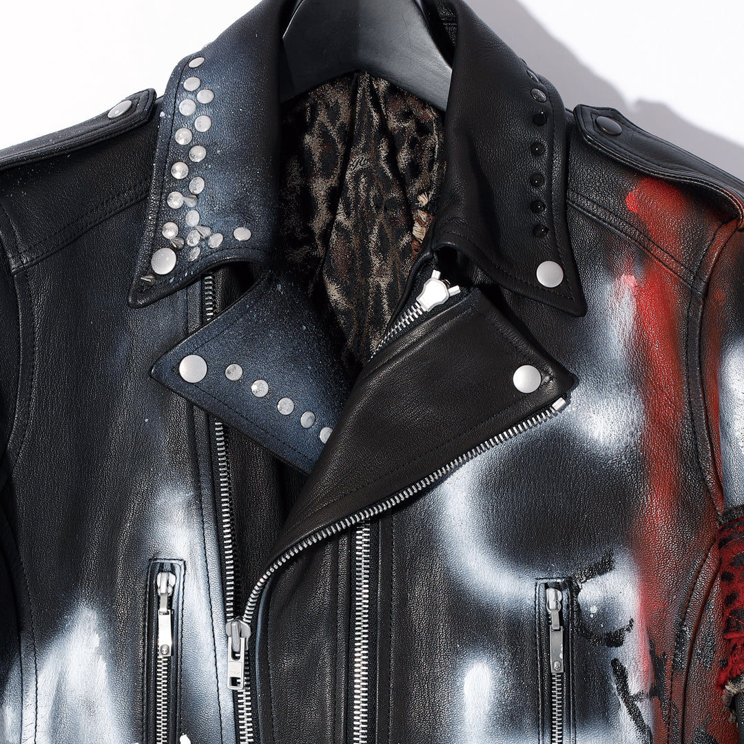 Roen(ロエン) SPRAYED RIDERS JKT / BLACK – ANRE-R SALON
