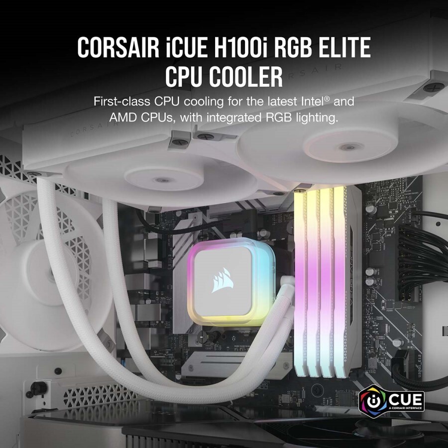 CORSAIRがインテル／AMD両対応の白色水冷CPUクーラー発売 - 週刊アスキー