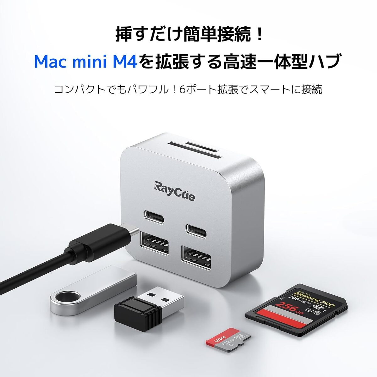 Mac mini（M4）にちっちゃいMac miniがくっついちゃった!? USB-Aポート